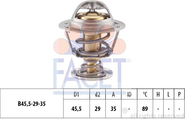 FACET 7.8389S - Термостат, охладителна течност vvparts.bg