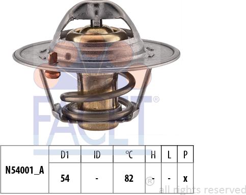 FACET 7.8337S - Термостат, охладителна течност vvparts.bg