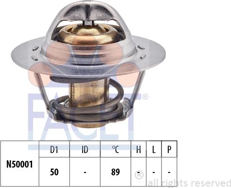 FACET 7.8322S - Термостат, охладителна течност vvparts.bg