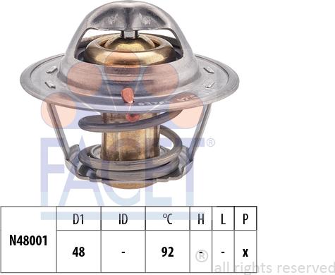 FACET 7.8376S - Термостат, охладителна течност vvparts.bg