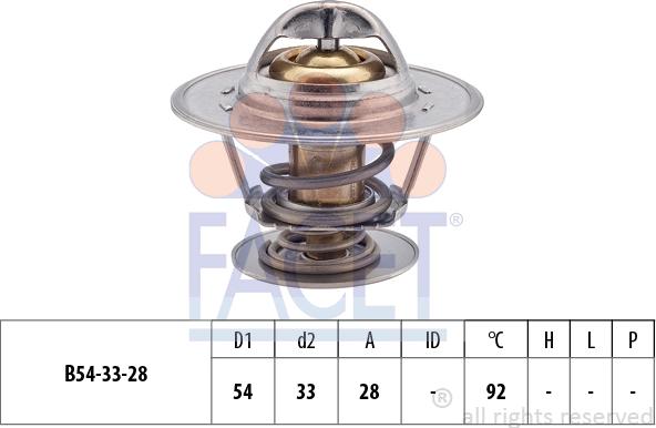 FACET 7.8213S - Термостат, охладителна течност vvparts.bg