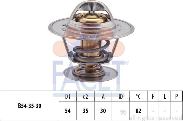 FACET 7.8221S - Термостат, охладителна течност vvparts.bg