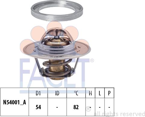 FACET 7.8740S - Термостат, охладителна течност vvparts.bg