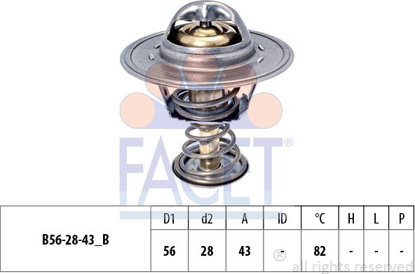 FACET 7.8769S - Термостат, охладителна течност vvparts.bg