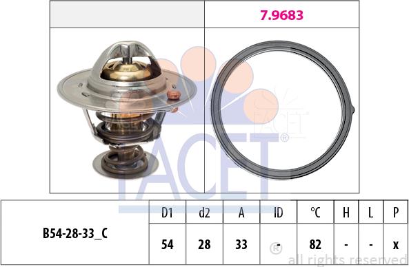 FACET 7.8726 - Термостат, охладителна течност vvparts.bg