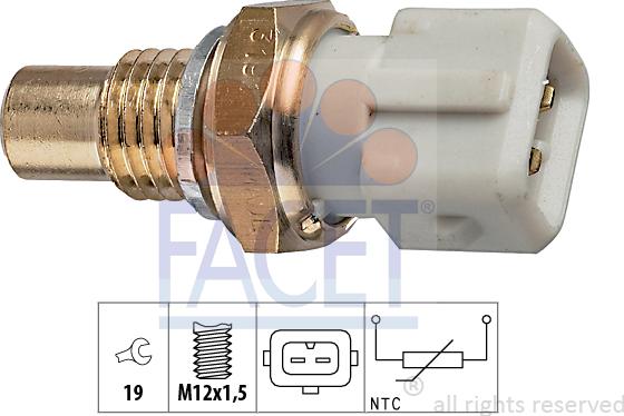 FACET 7.3191 - Датчик, темература на маслото vvparts.bg