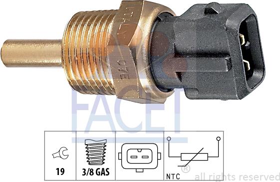 FACET 7.3144 - Датчик, темература на маслото vvparts.bg