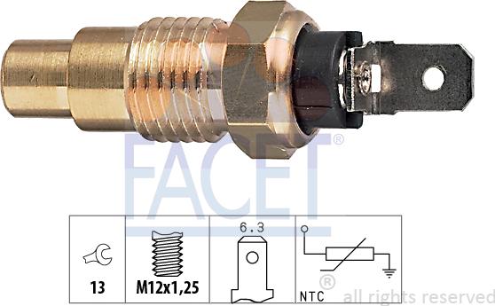 FACET 7.3159 - Датчик, температура на охладителната течност vvparts.bg