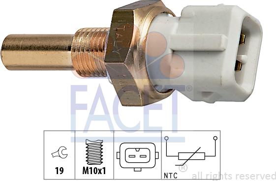 FACET 7.3171 - Датчик, температура на охладителната течност vvparts.bg