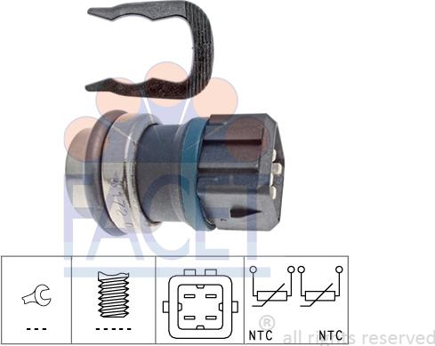 FACET 7.3172 - Датчик, темература на маслото vvparts.bg