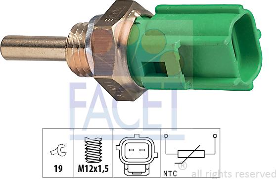 FACET 7.3177 - Датчик, темература на маслото vvparts.bg