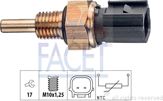 FACET 7.3347 - Датчик, температура на охладителната течност vvparts.bg