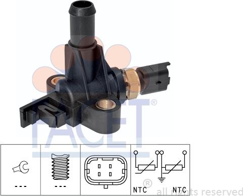 FACET 7.3359 - Датчик, температура на охладителната течност vvparts.bg