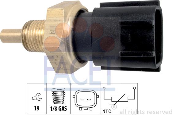 FACET 7.3358 - Датчик, темература на маслото vvparts.bg