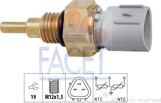 FACET 7.3368 - Датчик, температура на охладителната течност vvparts.bg