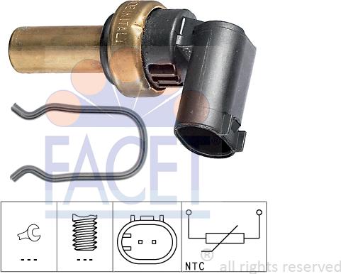 FACET 7.3300 - Датчик, темература на маслото vvparts.bg