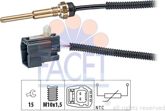 FACET 7.3331 - Датчик, температура на охладителната течност vvparts.bg