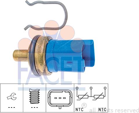 FACET 7.3293 - Датчик, температура на охладителната течност vvparts.bg