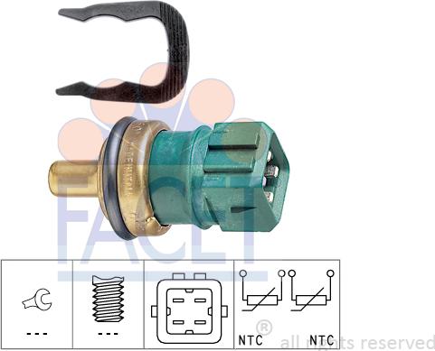 FACET 7.3260 - Датчик, температура на охладителната течност vvparts.bg