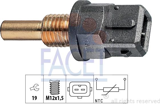 FACET 7.3200 - Датчик, температура на охладителната течност vvparts.bg