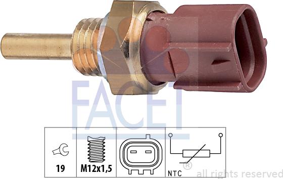 FACET 7.3213 - Датчик, температура на охладителната течност vvparts.bg