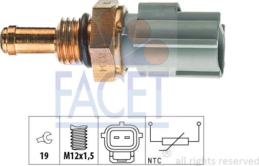 FACET 7.3234 - Датчик, темература на маслото vvparts.bg