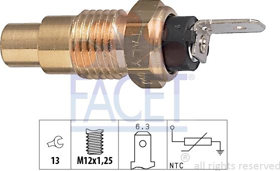 FACET 7.3223 - Датчик, температура на охладителната течност vvparts.bg