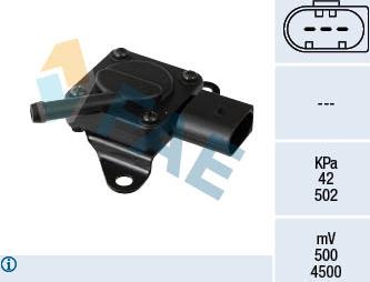 FAE 16145 - Сензор, налягане изпускателен колектор vvparts.bg