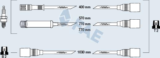 FAE 85980 - Комплект запалителеи кабели vvparts.bg