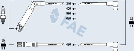 FAE 85570 - Комплект запалителеи кабели vvparts.bg