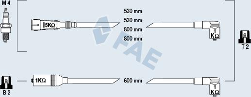 FAE 85694 - Комплект запалителеи кабели vvparts.bg