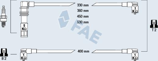 FAE 85695 - Комплект запалителеи кабели vvparts.bg