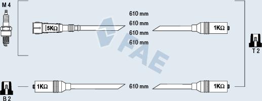 FAE 85690 - Комплект запалителеи кабели vvparts.bg