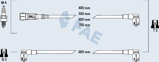 FAE 85693 - Комплект запалителеи кабели vvparts.bg