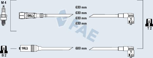 FAE 85692 - Комплект запалителеи кабели vvparts.bg