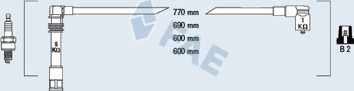 FAE 85061 - Комплект запалителеи кабели vvparts.bg