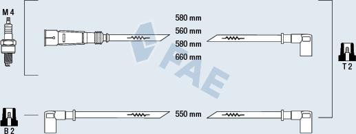 FAE 85020 - Комплект запалителеи кабели vvparts.bg