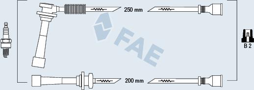 FAE 85145 - Комплект запалителеи кабели vvparts.bg