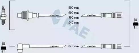 FAE 85160 - Комплект запалителеи кабели vvparts.bg