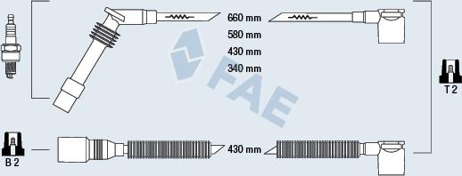 FAE 85105 - Комплект запалителеи кабели vvparts.bg