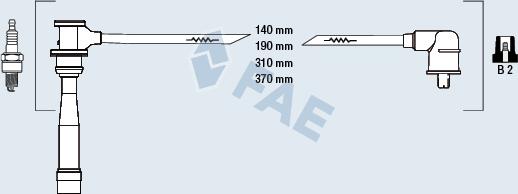 FAE 85116 - Комплект запалителеи кабели vvparts.bg