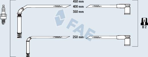 FAE 85126 - Комплект запалителеи кабели vvparts.bg