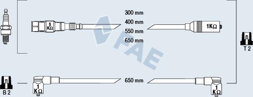 FAE 85865 - Комплект запалителеи кабели vvparts.bg