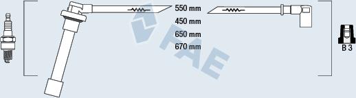 FAE 85821 - Комплект запалителеи кабели vvparts.bg