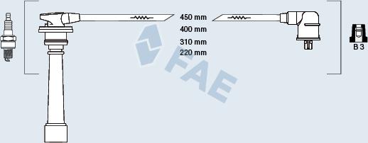 FAE 85394 - Комплект запалителеи кабели vvparts.bg