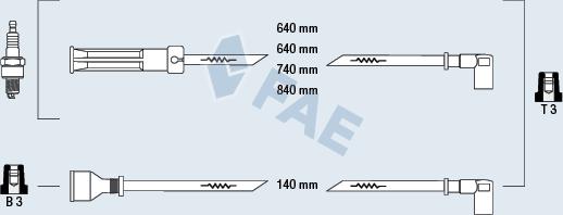 FAE 85390 - Комплект запалителеи кабели vvparts.bg