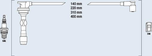 FAE 85397 - Комплект запалителеи кабели vvparts.bg