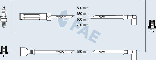 FAE 85350 - Комплект запалителеи кабели vvparts.bg