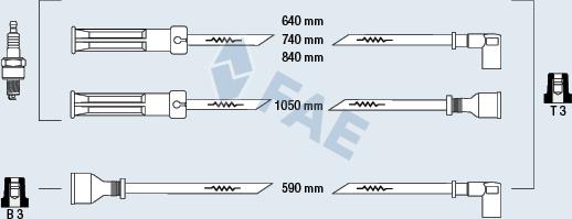 FAE 85380 - Комплект запалителеи кабели vvparts.bg