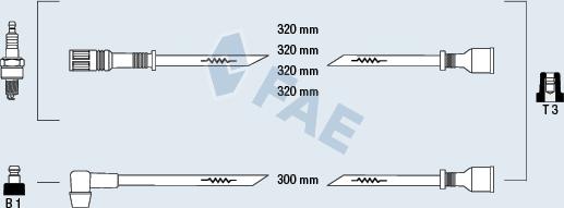 FAE 85200 - Комплект запалителеи кабели vvparts.bg